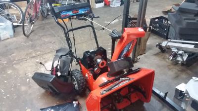 snowblower disassembled